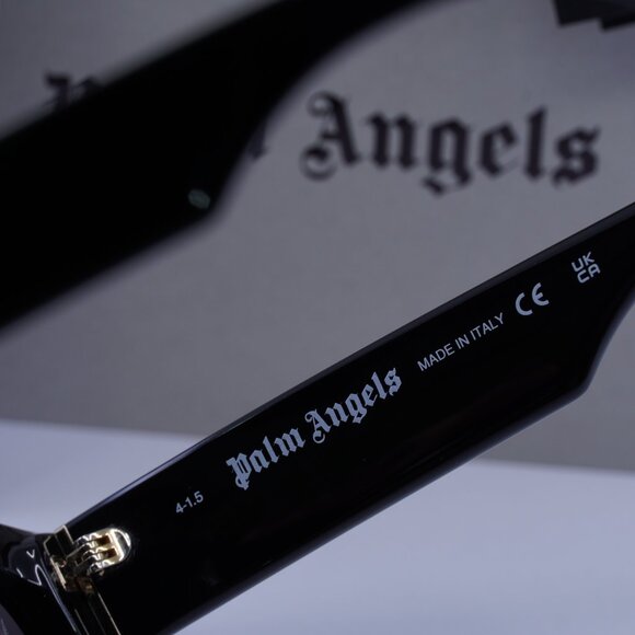 Palm Angels PERI104 NOAH 1007 Rectangle Sunglasses - Black/Grey - Picture 7 of 9